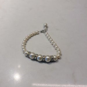 Pearl & Rhinestone Bracelet